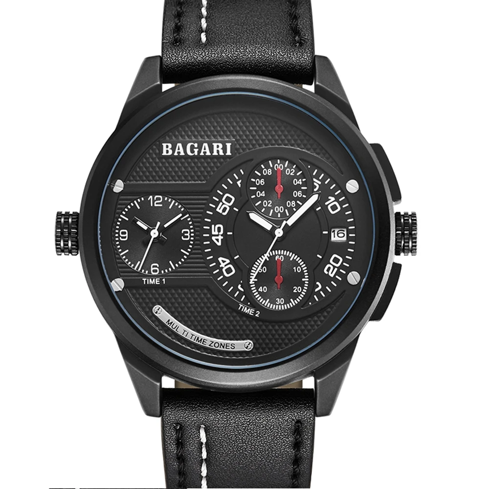 

Military Quartz Men Watch Leather Sport Watches Reloj 2019 Fashion Large Dial High Quality Clock Wristwatch Relogio Masculino