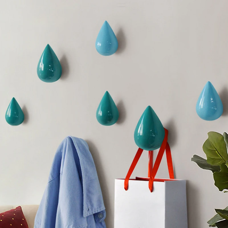 New Arrival Robe Hooks For Bathroom Screw Nail Drop Decoration Hook Coat Handbag Wall Hanger DIY