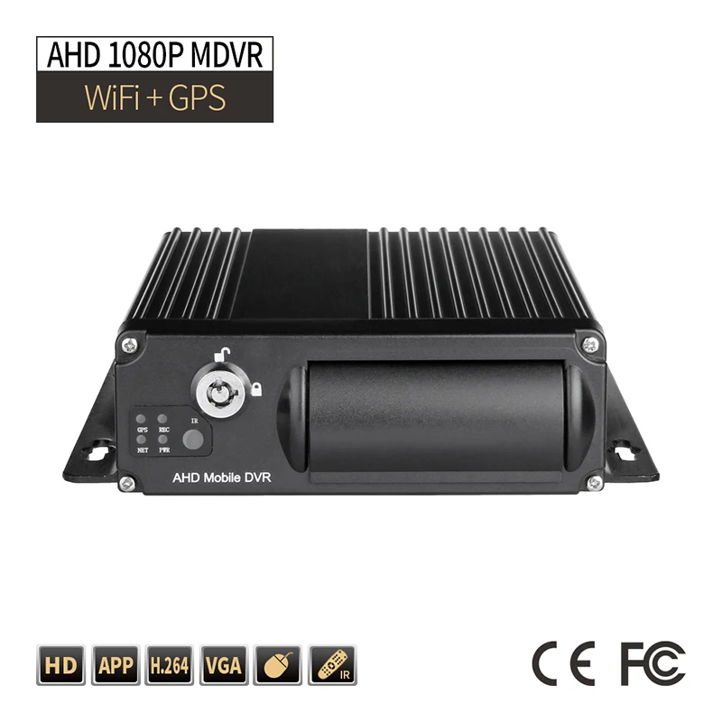 WIFI + GPS 4CH 1080P грузовик DVR Поддержка безопасности Iphone/Andriod 24H удаленный монитор в