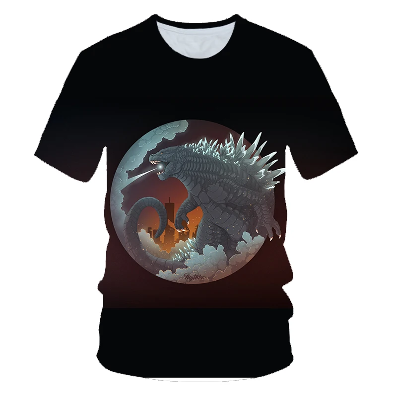 

2019New Summer tops women/men t shirt movie Godzilla: King of the Monsters 3D Printed t-shirts harajuku style tshirt streetwear