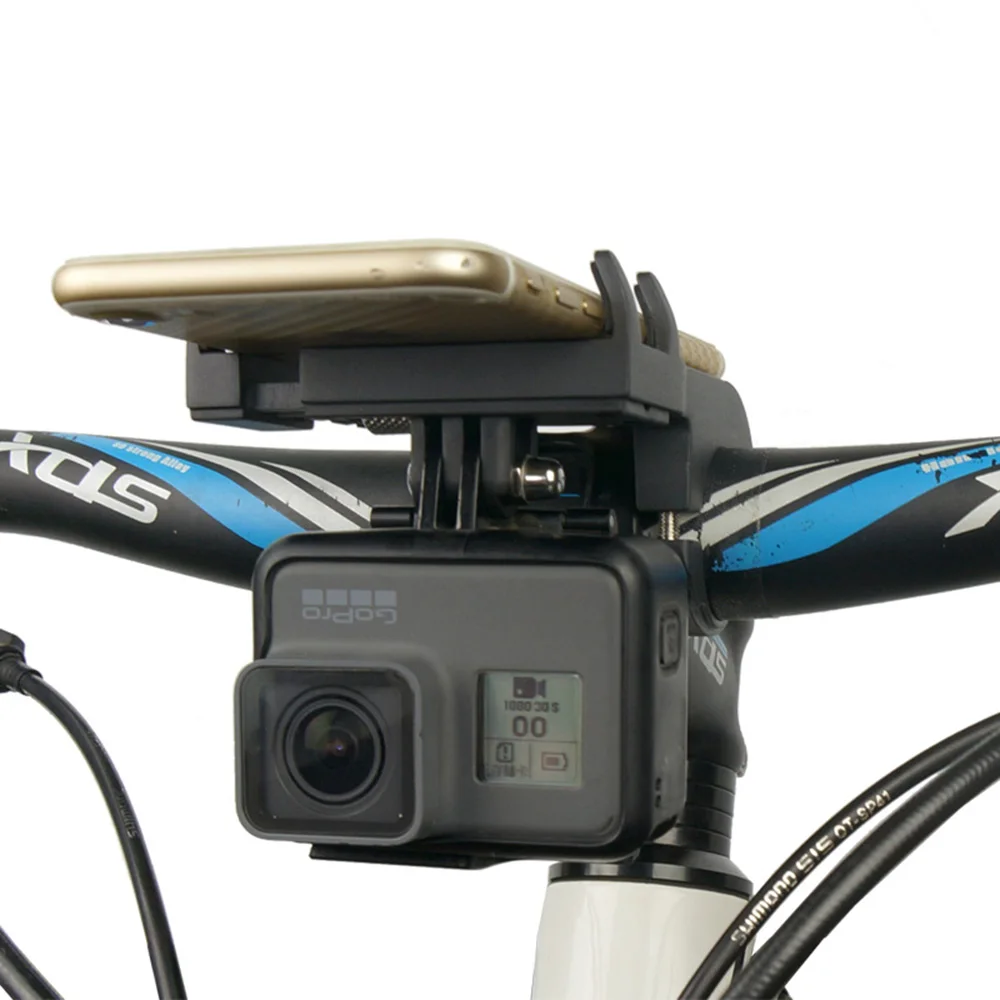 

BuzzLee 3.5-6.5inch Universal Bike Handlebar Aluminum alloy Road Bike Cycling Light Phone Holder for iPhone XR Xs Max for Gopro