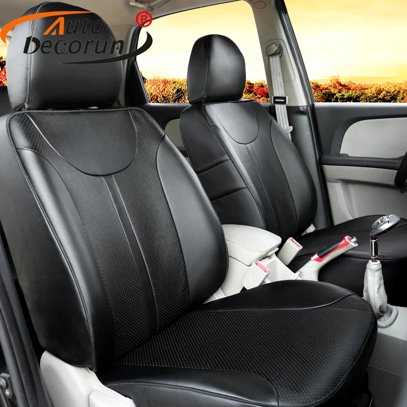 Car Seat Covers & Cushions Black Eco Leather Full Set Tailored ...