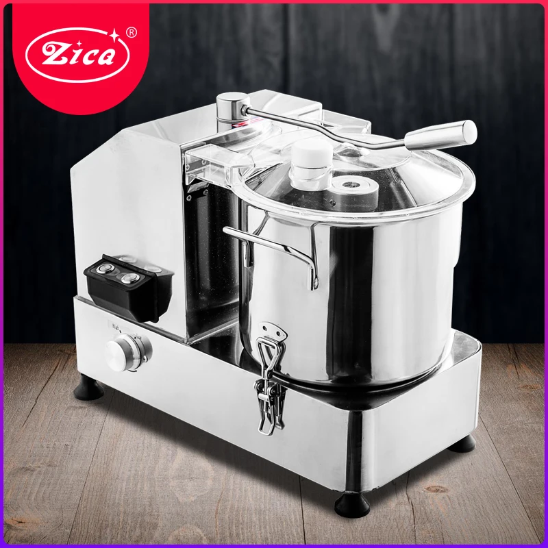 

ZICA Electric Stainless Steel Professional Food Cutter Machine Leafy Industrial vegetable slicer cutter multifunction 6L/9L/12L
