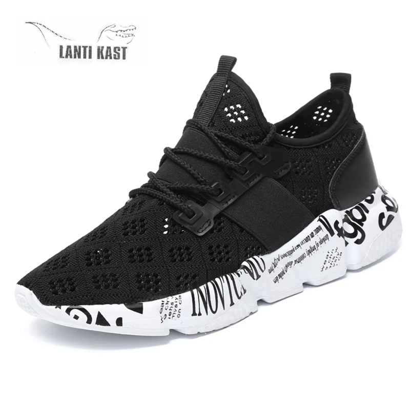 

Men Casual Sports Shoes For Men Running Shoes Fashion Sneakers Flats Mesh Slip On Fly Knit Sneakers Basket 