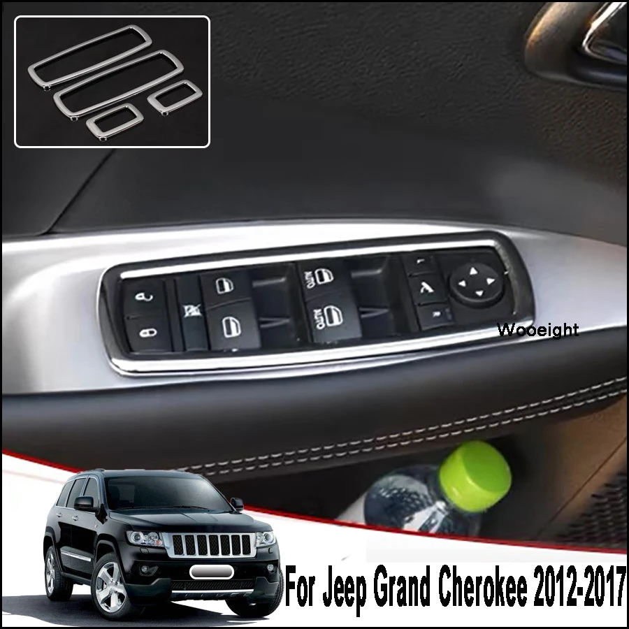 4 шт. хромированные накладки на подлокотники для Jeep Grand Cherokee Dodge Journey Chrysler 2012