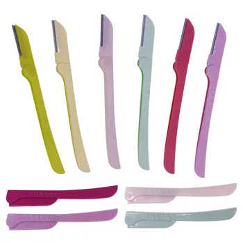 

Eyebrow Trimmer Brow Remover Folding Eyebrow Razor Random Color Eye Brow Shaver for Makeup Kit Stainless Cutting Cosmetic Tools