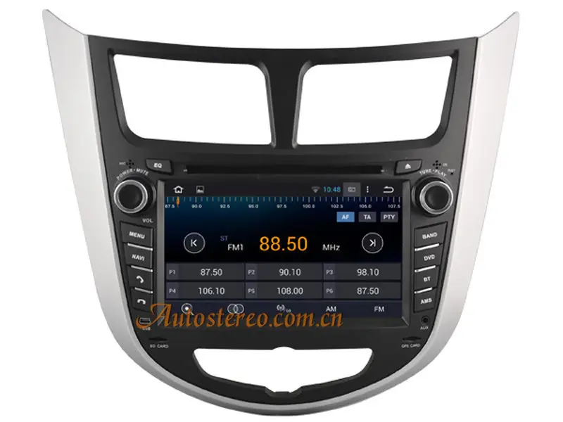 Cheap Octa Android8.0 7 Car DVD Player GPS Navigation For HYUNDAI Accent  Solaris Grand Avega Hatchback Accent Blue2011+ multimedia 6
