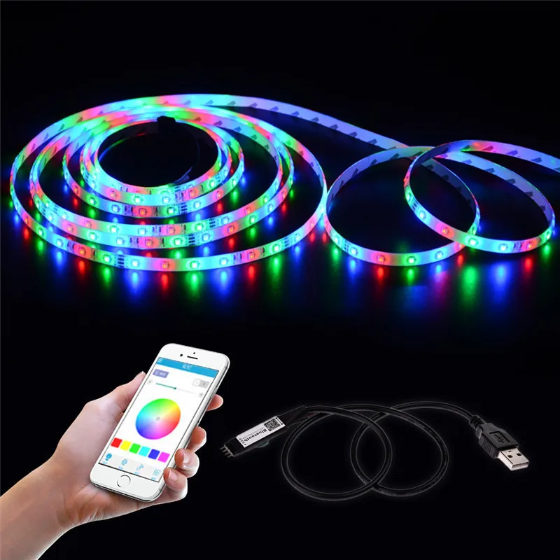 LAIDEYI Супер Мини светодиодный контроллер Bluetooth для светодиодной ленты USB LED RBG