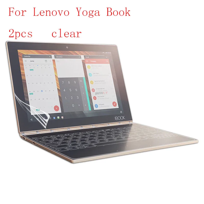 

Clear Tablet LCD film Screen Protector For Lenovo Yoga Book Reinforced Protection Ultra thin Film 2pcs in 1 package