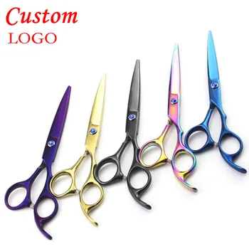 

Custom Professional japan 6 inch cut hair scissors set cutting barber haircut makas thinning scisor shears hairdressing scissors