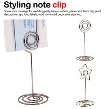 Фото Клип Настольная папка для заметок Единорог в форме сердца зажимы Свадебные сувениры место держатель для карт стол фото Памятка номер имя зажимы