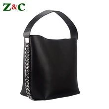 Роскошные Брендовые женские сумки с большой цепочкой, женские кожаные сумки через плечо, известный дизайнер, одноцветная Сумка-тоут, женская сумка-шоппер