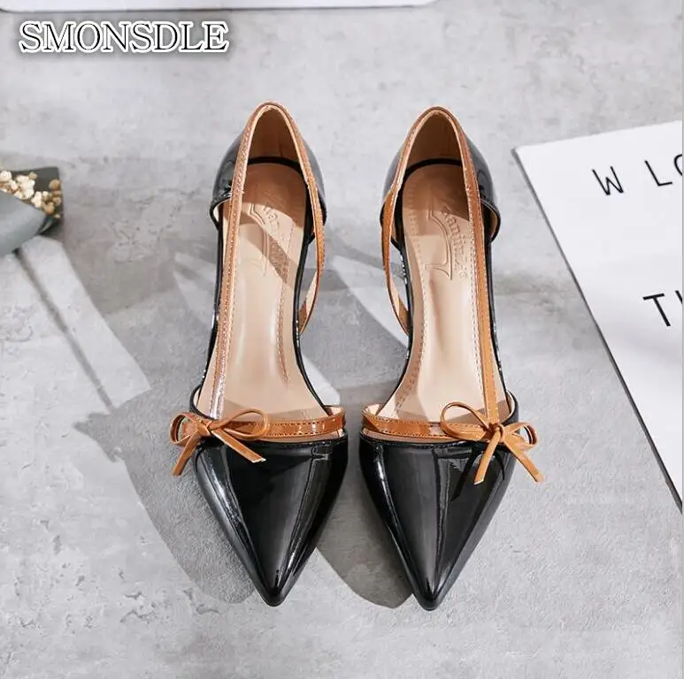 

2019 spring and summer new single shoes female Korean version of shallow mouth pointed fine with women's shoes wild shoes women