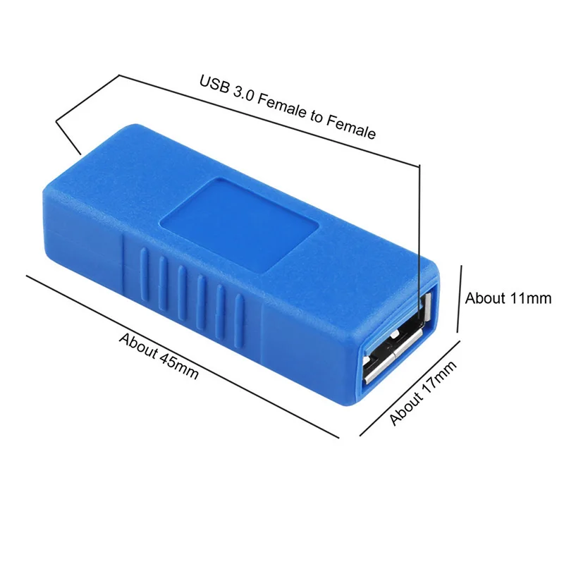 USB 3.0 Type A Female to Female Adapter Coupler Gender Changer