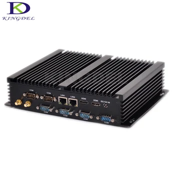 Billige Neue Ankunft Fanless Industrie Mini Desktop PC Win10 Core I5 4200U Dual Lan 6 * COM RS232 HTPC 300 Mt Wifi 2 * HDMI SSD HDD Zusammen