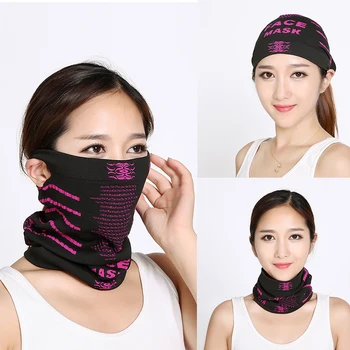 

Outdoor Sports Cycling Mask Knitted Cold-proof Neck Scarf Sweat Headband Balaclava Half Face Mask Cover Skiing Bike Bicycle Mask