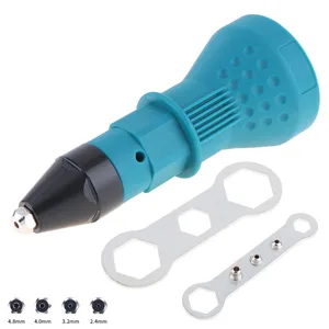 Электрический заклепки пистолет-гайка заклепочный инструмент беспроводные клепки адаптер для сверла вставить гайка инструмент универсальный гвоздь пистолет авто заклепки - изображение