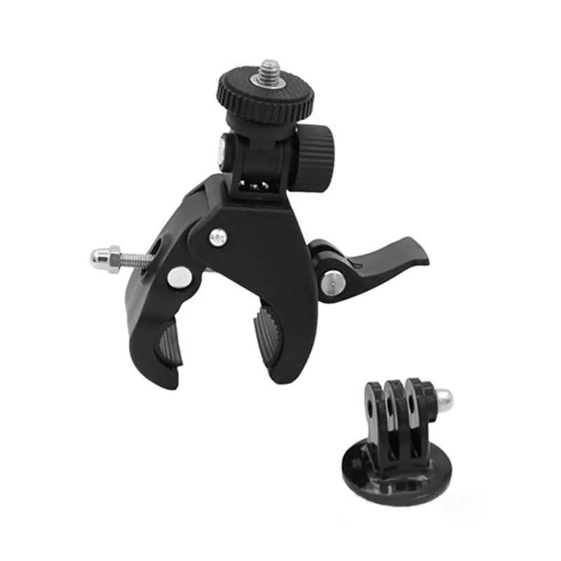 Camera Handlebar Tripod Mount+Adapter Clamp Roll Bar For GoPro Heroin