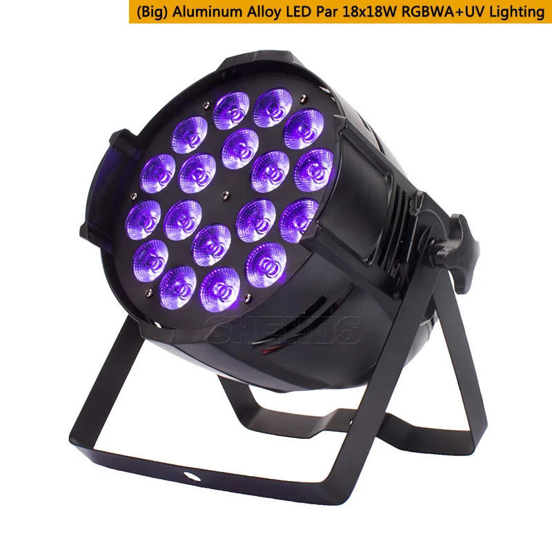 18x18W RGBWA+UV 6in1 LED Par Light Outdoor Zoom Par Can Zoom Led Par Light For Birthday Party Wedding Dj Disco Dance Floor Clubs - Цвет: 18x18W 6in1