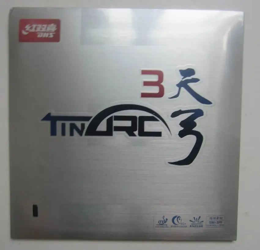 الأصلي dhs tinarc 3 بالنقاط ، في تنس الطاولة المطاط مع مرونة عالية الاسفنج