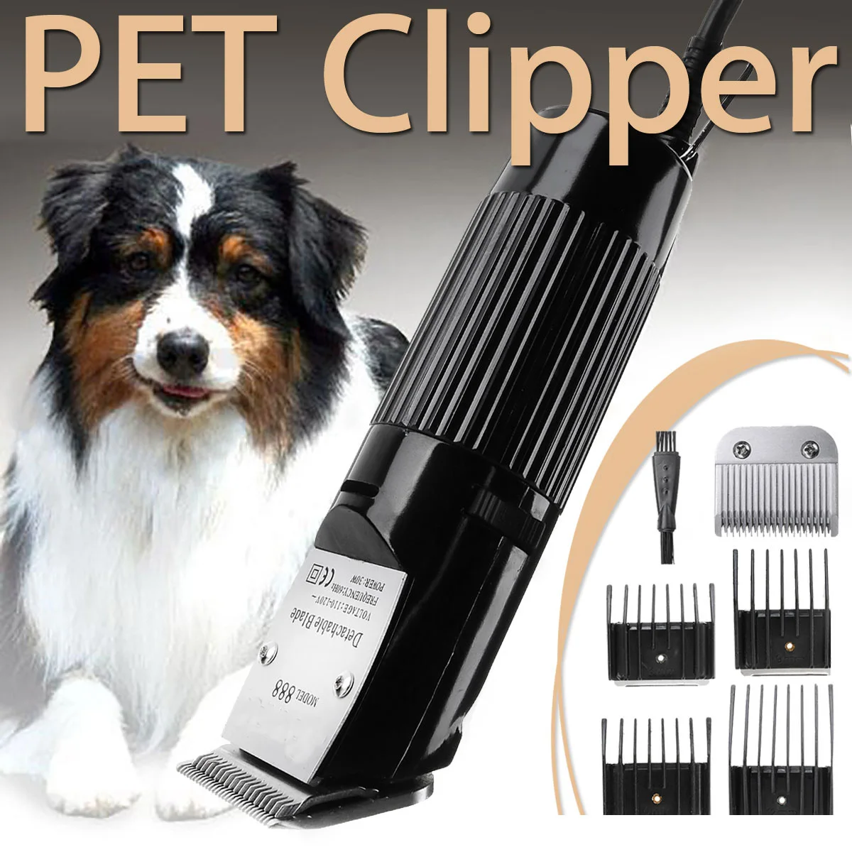 

Professional Electric Hair Cutting Machine For Pet Hair Trimmer 30W Hair Clipper For Dog Electric Animal Shaving Machine GTS888