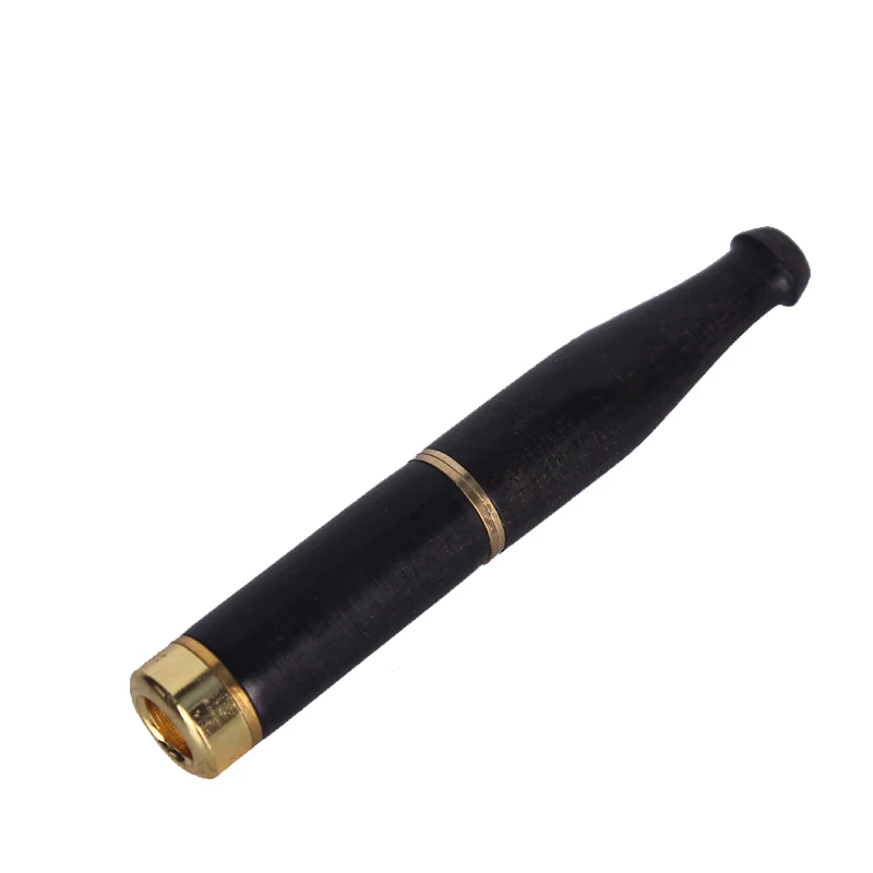Ebony Filter Cigarette pipe Double Filter Cigarette pipe Can Clean The