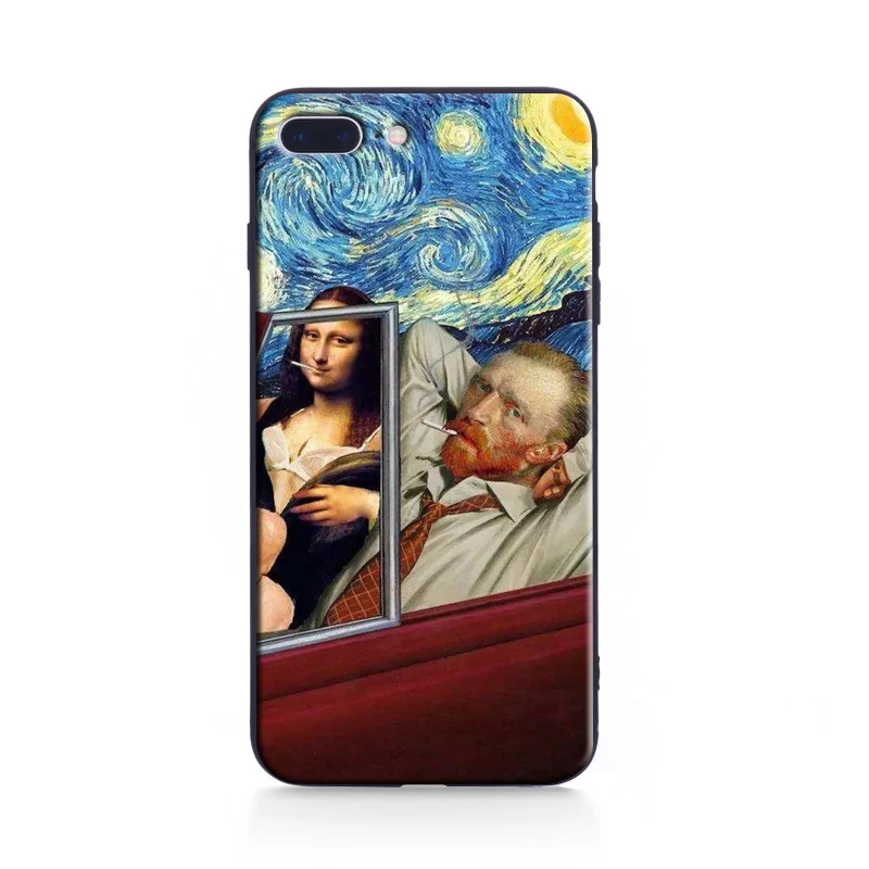 Чехол для телефона с абстрактным рисунком Ван Гога чехол Apple iPhone X 8Plus 8 7Plus 7 6s 6Plus 6 5