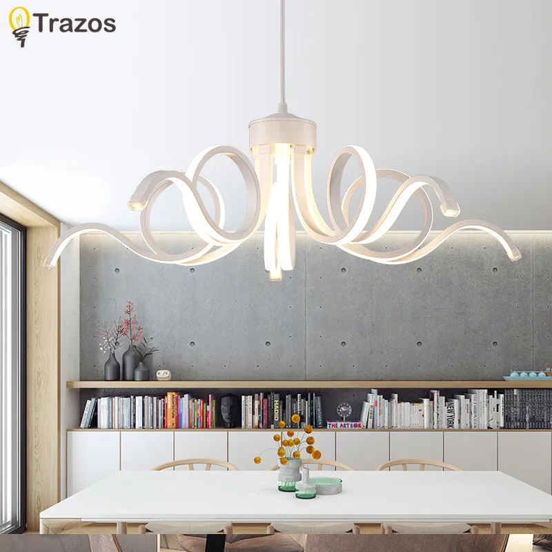 

Novelty Circel Rings LED Ceiling Chandelier For Living Study Room Bedroom Aluminum Modern Led Ceiling Chandelier Lamp Fixture