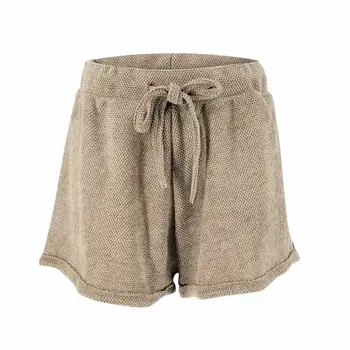 

Women Hot Summer Casual Loose Shorts High Waist Folded Short