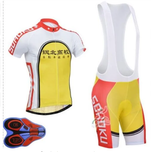 Yowamushi педаль Sohoku Ciclismo Джерси de Manga Corta Ciclismo ropa de Hombre Verano Ropa Ciclismo de Монтана гоночная спортивная одежда