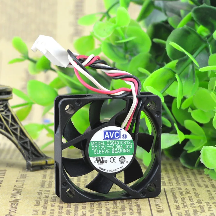 Новый оригинальный DS04010S12L 4010 DC12V 0.08A 4 см бесшумный вентилятор охлаждения|silent cooling