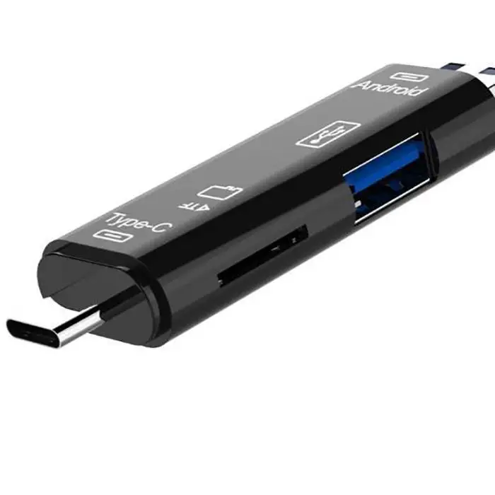 5 в 1 USB 3,0 type C SD, USB Micro USB SD TF считыватель карт OTG адаптер экологически чистые материалы