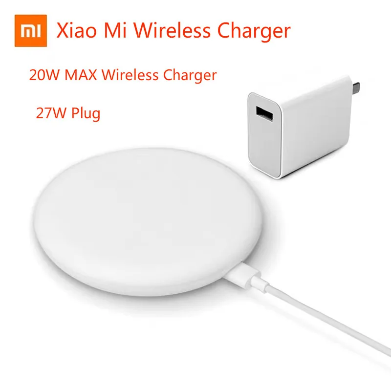 Xiao mi Беспроводное зарядное устройство 20 Вт Max для mi 9(20 Вт) mi X 2 S/mi X 3(10 Вт) Qi EPP совместимый мобильный телефон(5 Вт) несколько