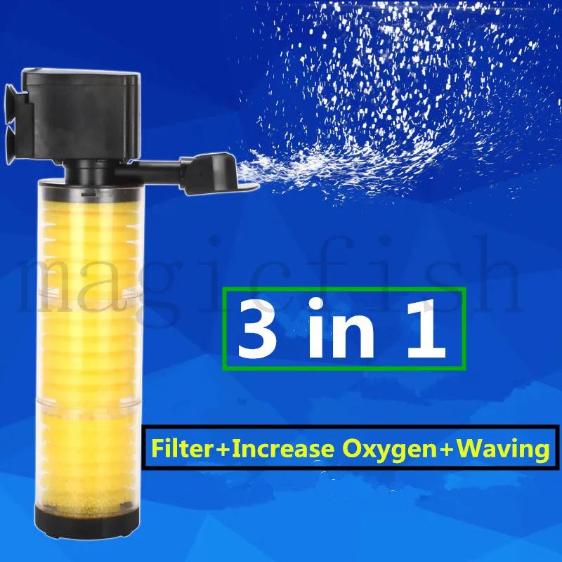 

Aquarium filter mute three in one built-in filter for aquarium filtration / fish tank filter/MultiFunction Submersible filter