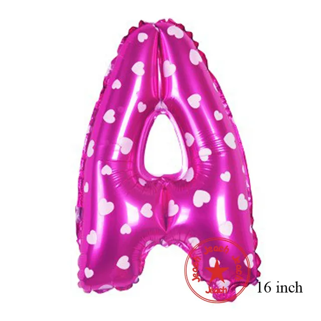 pink letter balloons birthday decoration16 inch wedding decoration