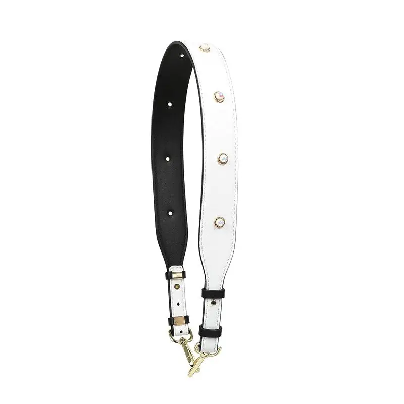 Мода Crossbody сумка кожаный ремешок жемчужина широкий сумка на плечо ремешок замена золотистой пряжкой ремни, сумки Ремни для сумки - Цвет: Short 1