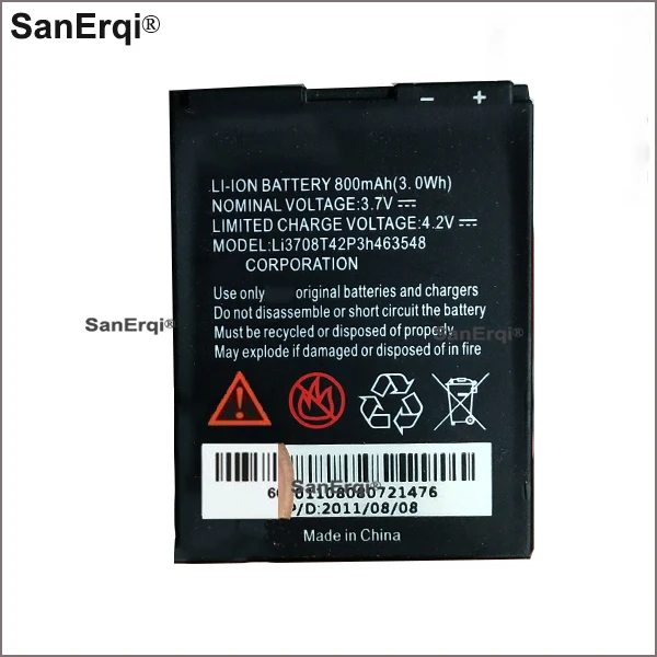 Аккумулятор для телефона ZTE Li3708T42P3h463548 аккумулятор S519 G6 800 мАч | Мобильные телефоны