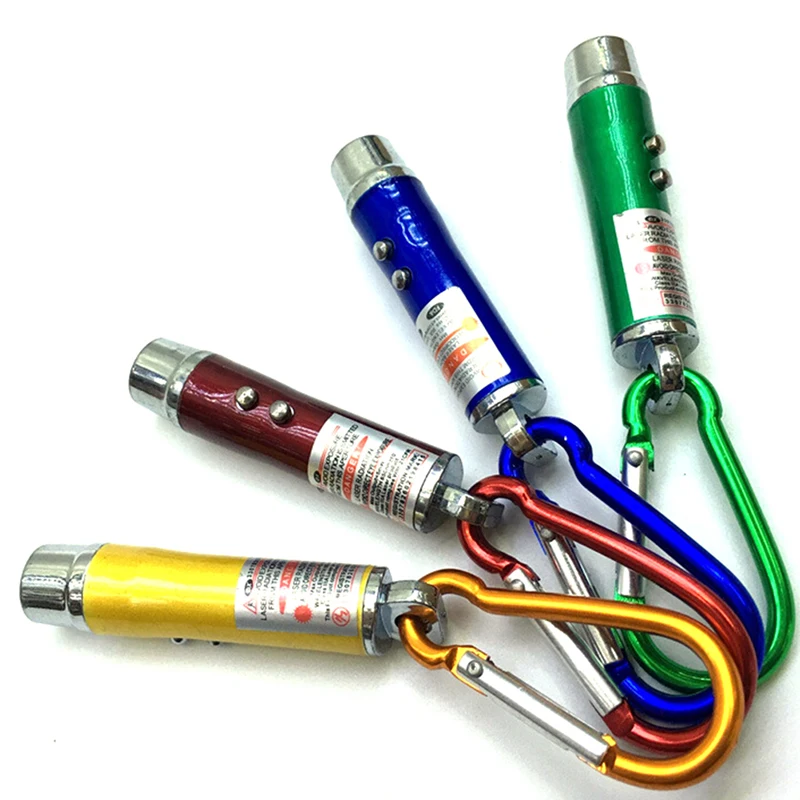 2 in 1 Red Laser Pen 7.3* 1.3cm Laser Pointer Mini led Flashlight Beam