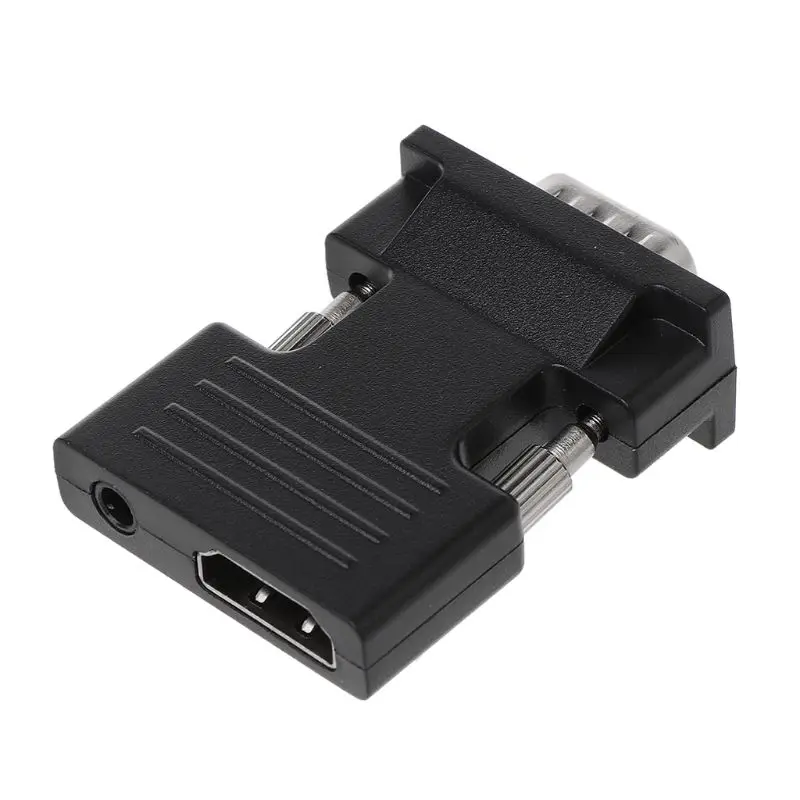 HDMI Женский к VGA Мужской адаптер конвертер с аудио кабелем для ПК ноутбук ТВ проектор использования