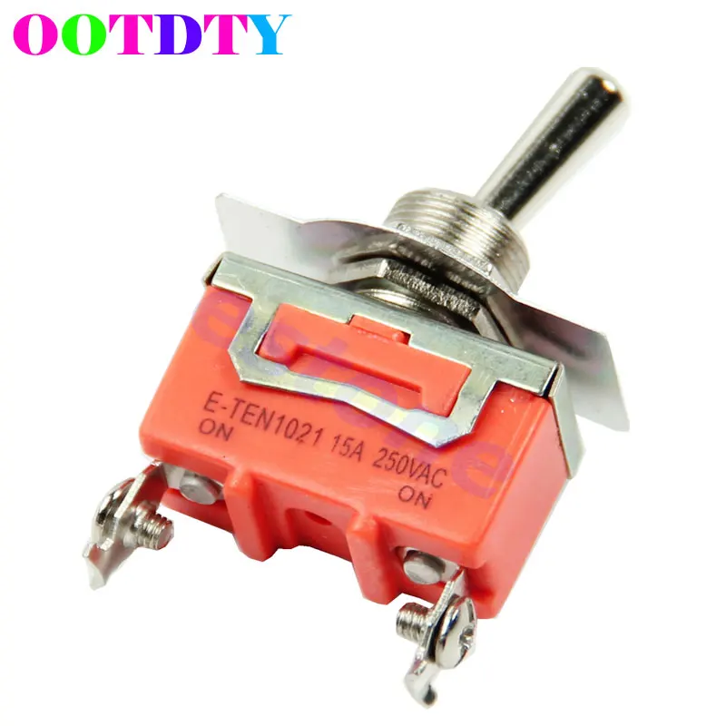 

High Quality New 1pc 15A 250V SPST 2 Terminal ON OFF Toggle Switch APR24_0
