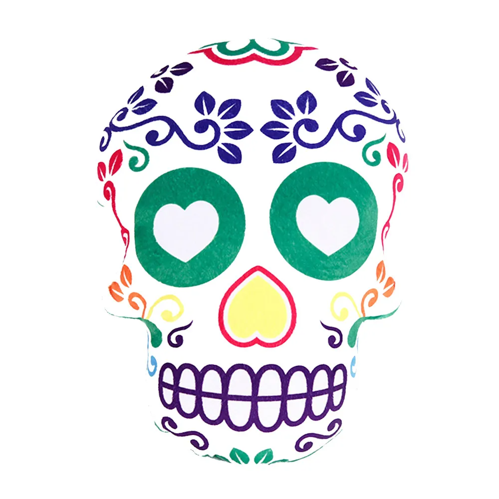 Украшение на Хэллоуин Karma, живая Подушка Dia De Los Muertos День мертвых сахарных черепов Хэллоуин, праздничная вечеринка, подарок