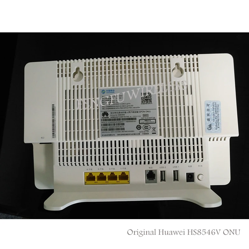 

Free Shipping 4GE+Wifi 2.4GHz /5GHz HS8546V GPON ONU ONT HGU Dual Band Gigabit Router Same Function as HG8245H HG8240H HG8245Q