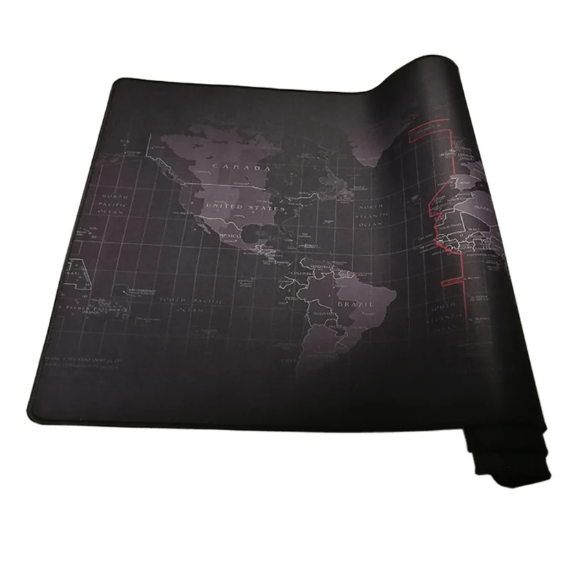 XL карта мира игровой коврик для мыши 30x80 см 40x90 с закругленными краями клавиатура