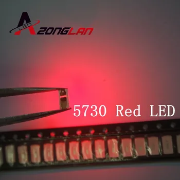 

5630/5730 500pcs SMD/SMT LED Red SMD 5730 LED Surface Mount Red 2.0~2.6V 620-625nm Ultra Birght Led Diode Chip 5730 Red