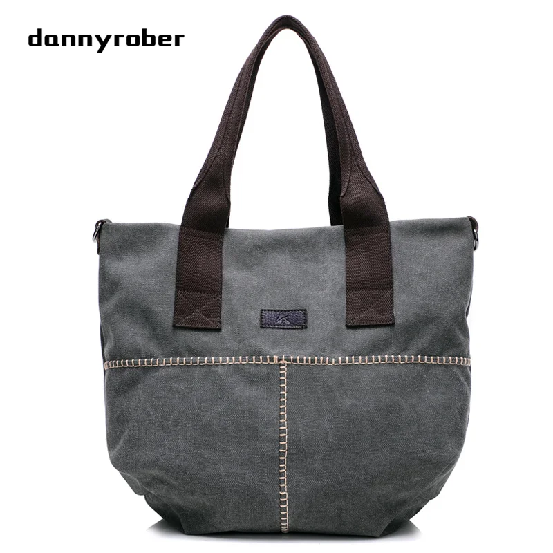 

High Quality Canvas Women Handbag Casual Large Capacity Hobos Bag Hot Sell Female Totes Solid Shoulder Bag Woman Travel Bag New