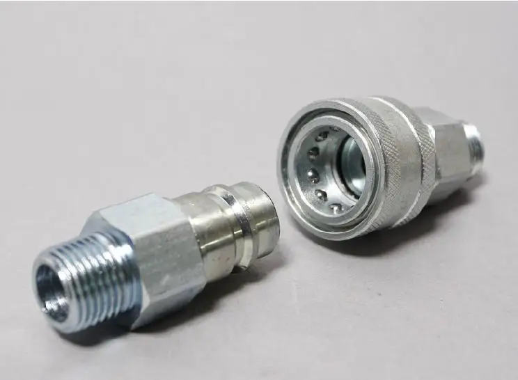 1 Set High Quality Carbon steel ZG1/4 NPT1/4 Hydraulic Quick Coupler