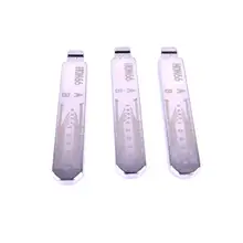 3 шт. Выгравированная линия ключ лезвие для флип пустой ключ лезвие 25 HON66FH для Accord