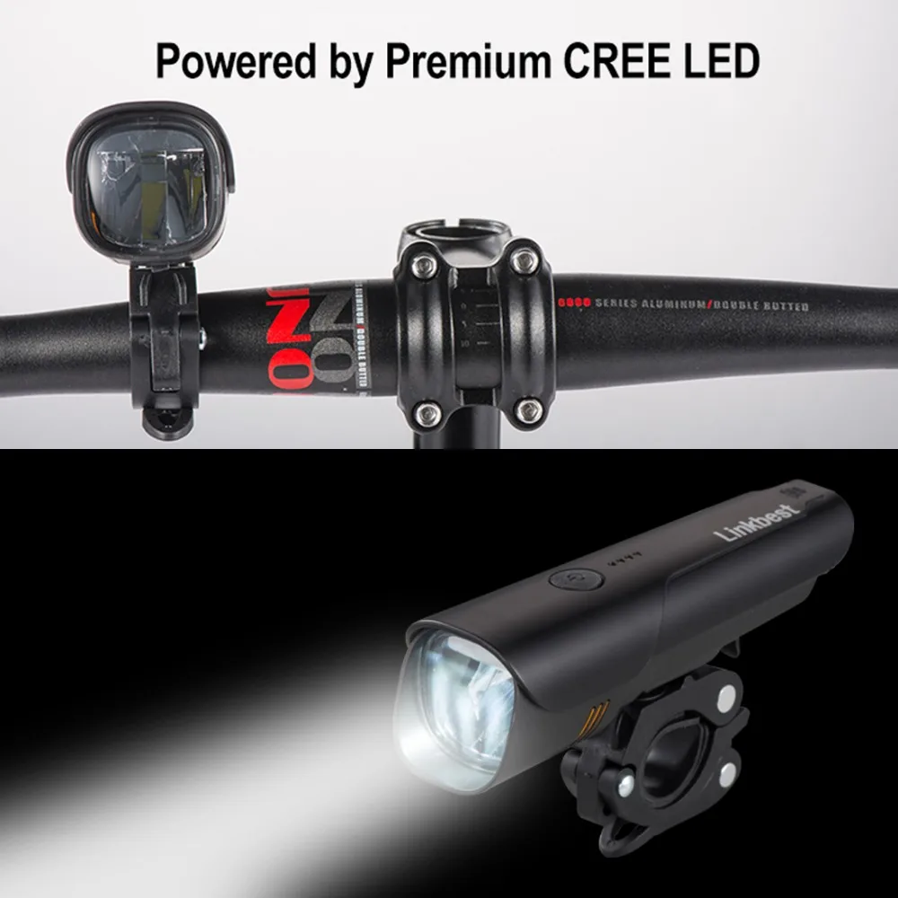 Linkbest 600 люмен USB Перезаряжаемый велосипедный светильник, Ближний дальний луч, боковой светильник, водонепроницаемый безопасный велосипедный светильник, подходит для всех велосипедов