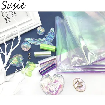 

Laser Aurora AB Effect Reflective Mirror Paper DIY Epoxy Resin Jewelry Fillings