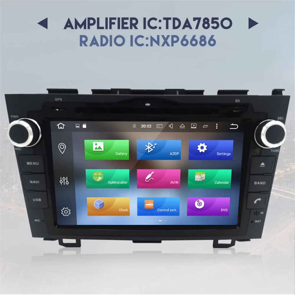 2din радио Android 9 0 Автомобильный dvd плеер для Honda CRV CR V 2006 2011 стерео аудио видео